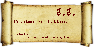 Brantweiner Bettina névjegykártya