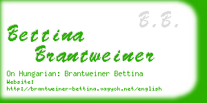 bettina brantweiner business card